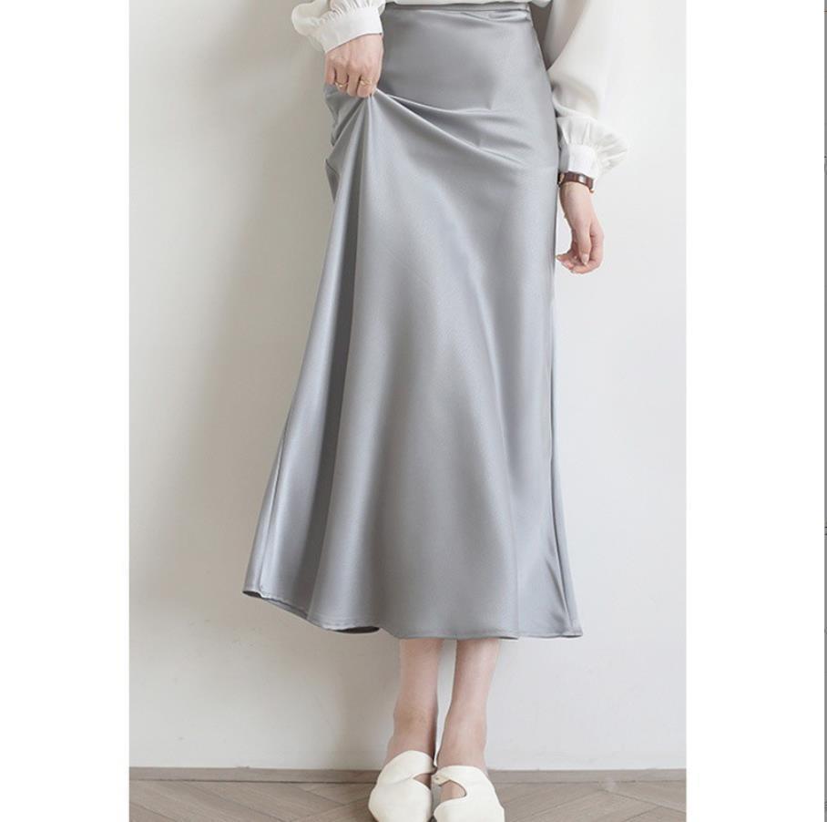 High-grade Silk Mid-length High-end Fishtail Long Skirt