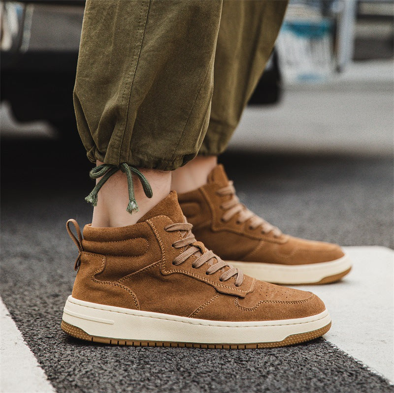 Men's Retro Workwear Mid-Top Martin Boots