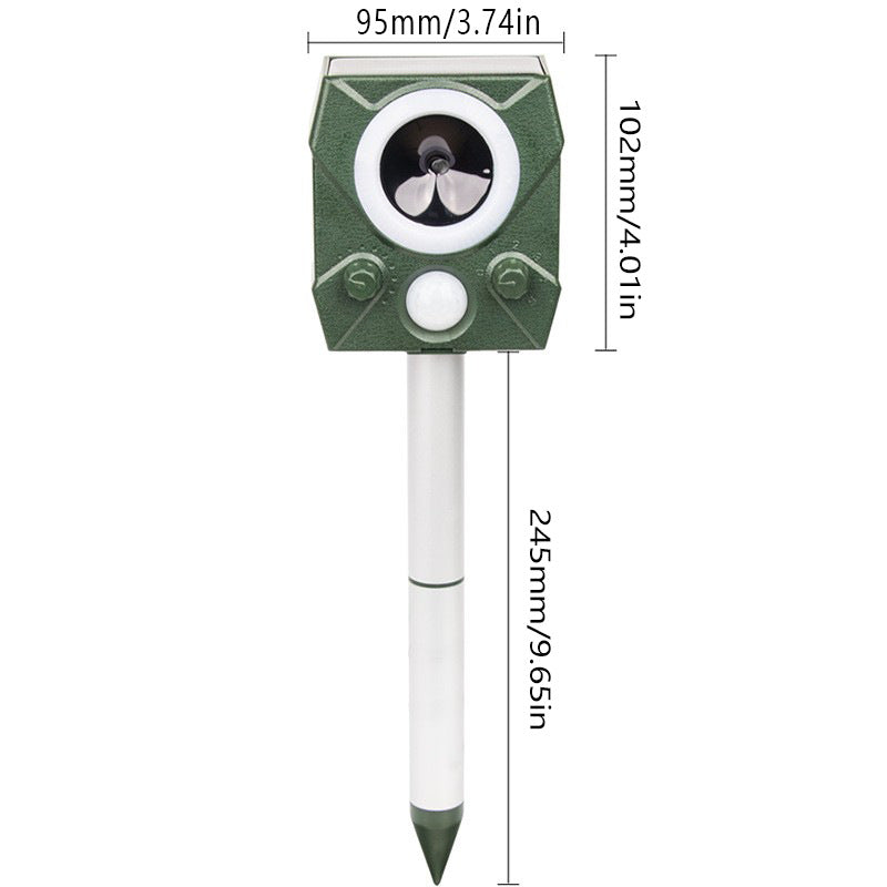 Ultrasonic Animal Repellent Deer Repellent Cat Repellent Outdoor Infrared Sensor Solar Animal Repeller Deterrent Raccoon Repellent Repel Dog Skunk Rabbit Away Yard-4
