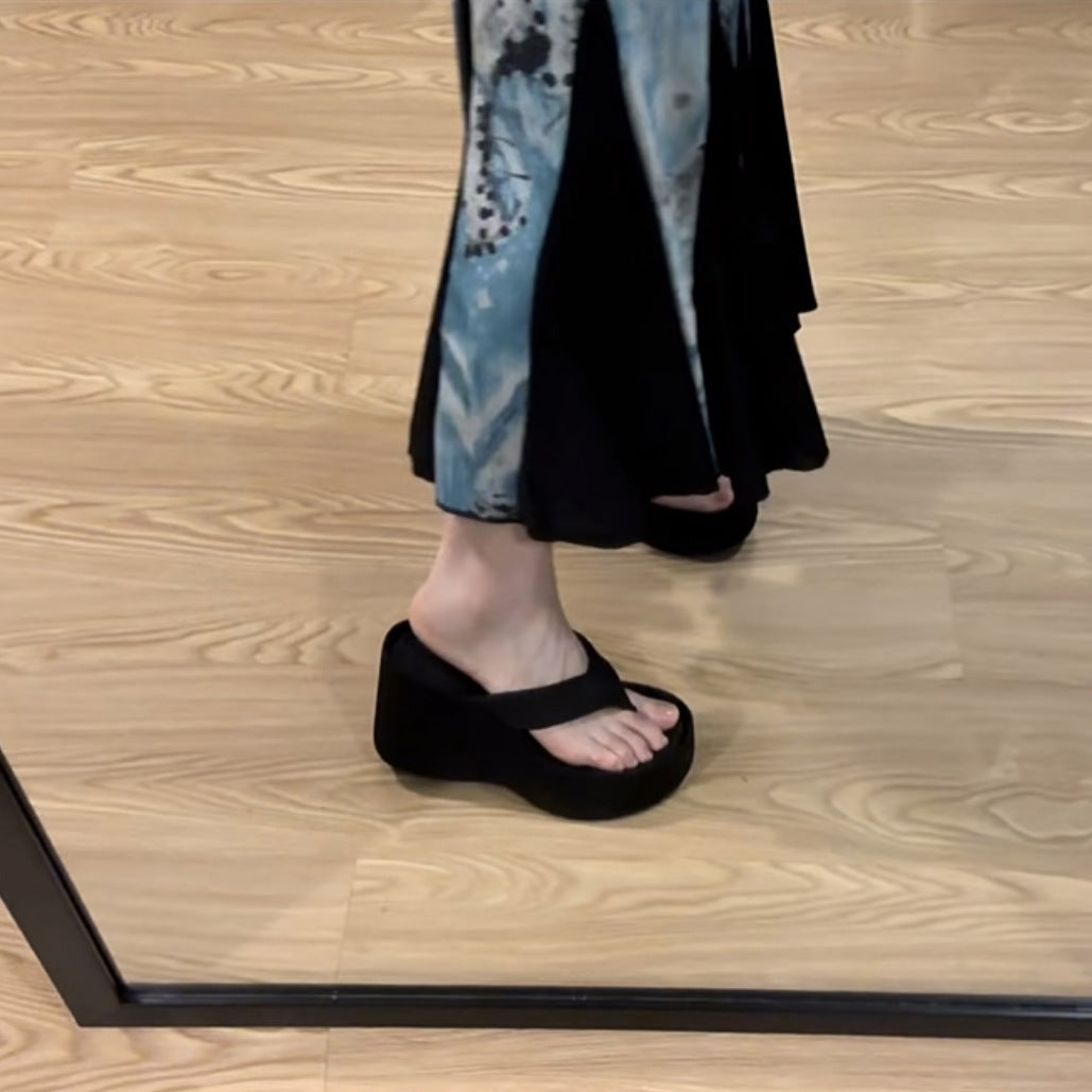 Small Raise The Bottom Flip Flops Women's Summer Outer Wear Flip-flops