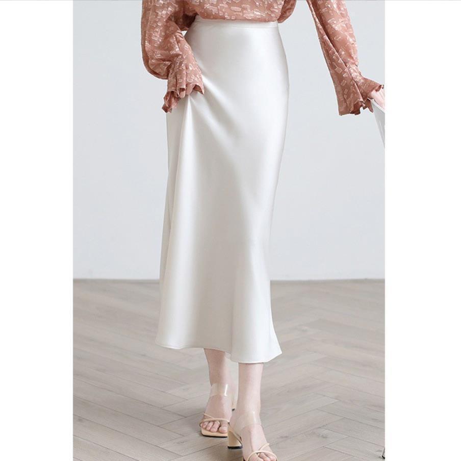 High-grade Silk Mid-length High-end Fishtail Long Skirt