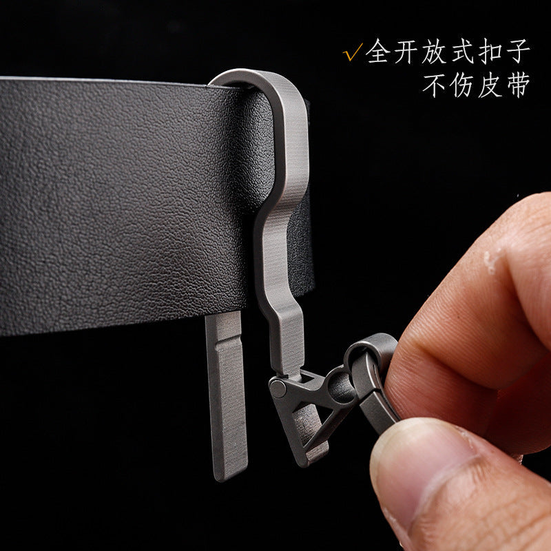 Men's Titanium Alloy Keychain - Lightweight & Strong Key Ring-3