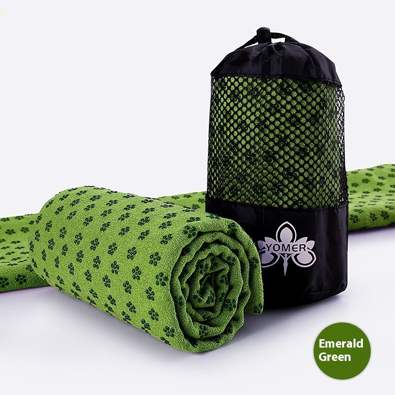 Home Anti Slip Particle Sweat Absorbing Yoga Towel