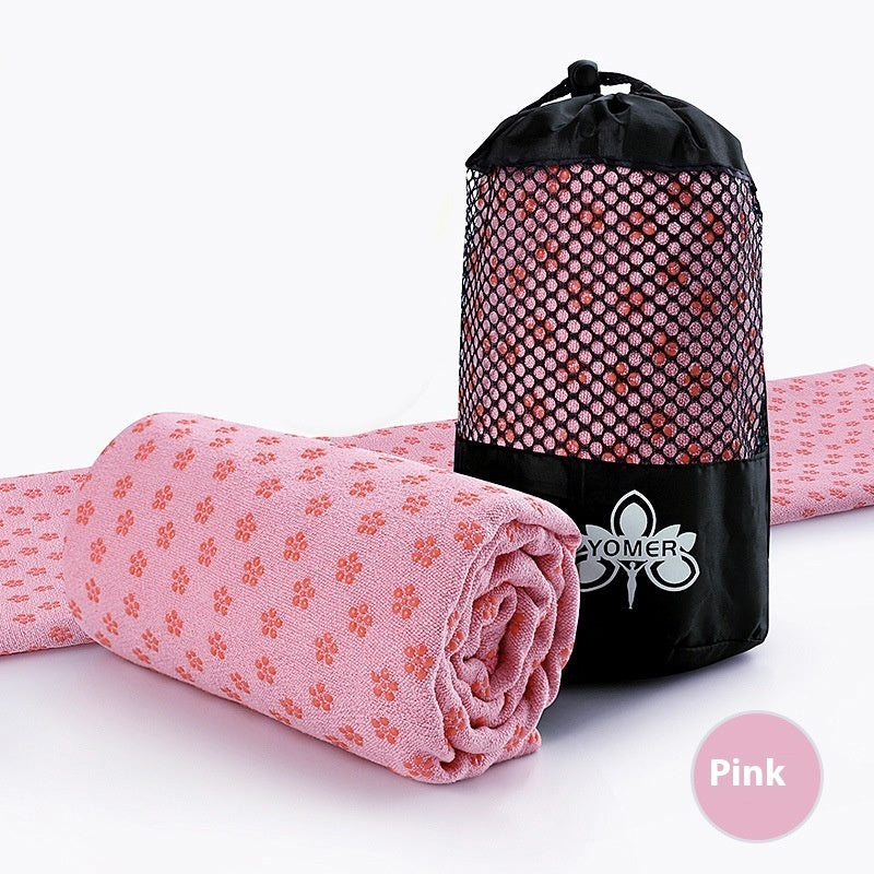 Home Anti Slip Particle Sweat Absorbing Yoga Towel
