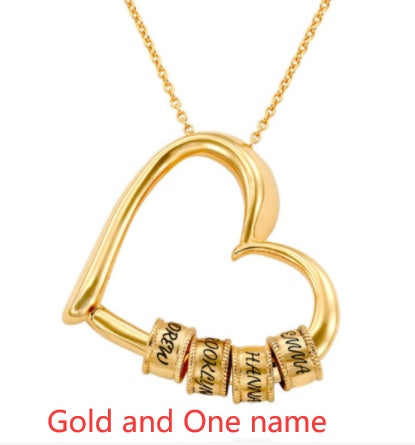 Personalized Heart Necklaces Women Jewelry Custom Name Necklaces & Pendants Mothers Day Gift