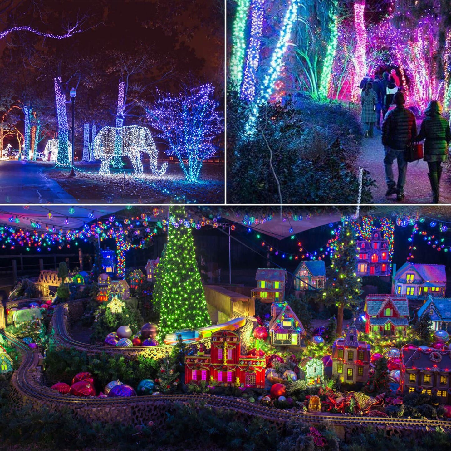 16.4Ft 50 LED 2 Packs Fairy Lights Battery Operated, RGB Color Changing String Lights with Remote-4