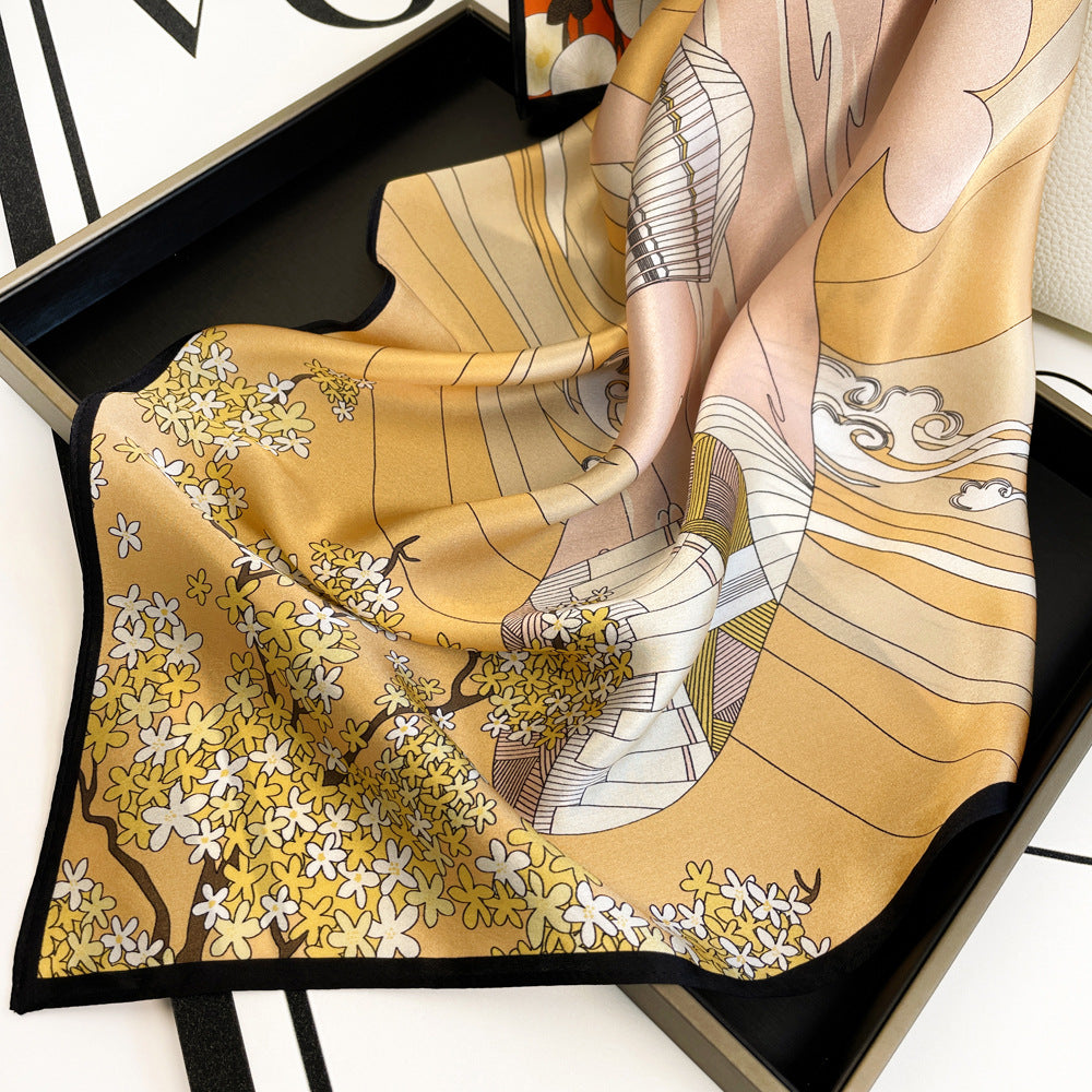 70CM Silk Handkerchief  Luxurious