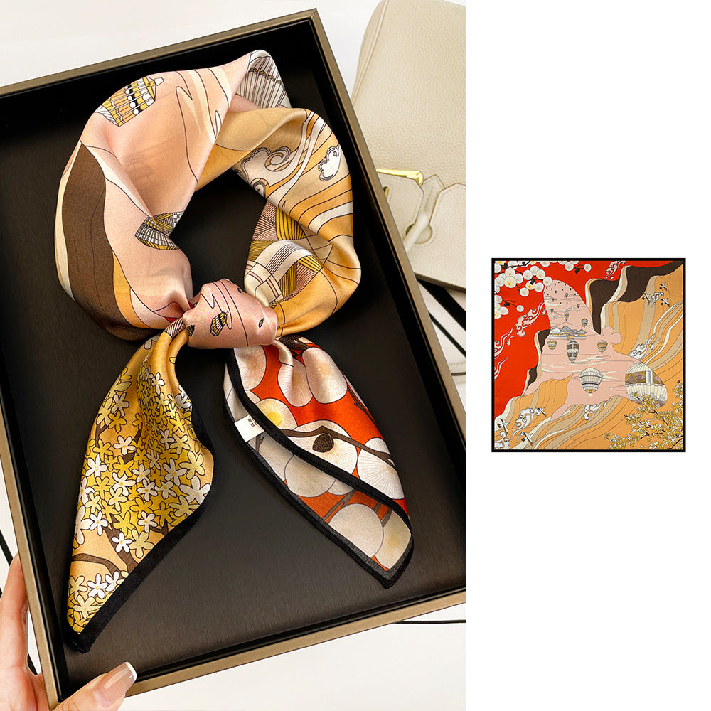 70CM Silk Handkerchief  Luxurious