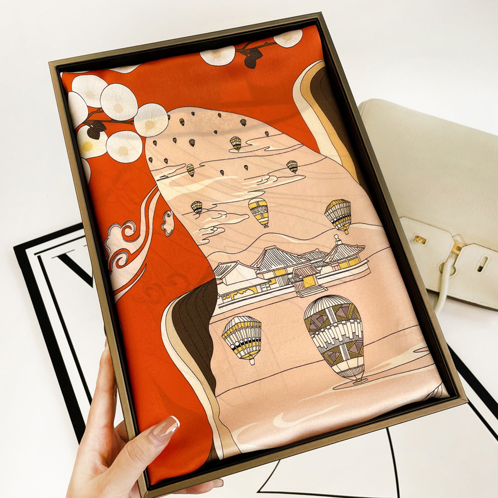 70CM Silk Handkerchief  Luxurious