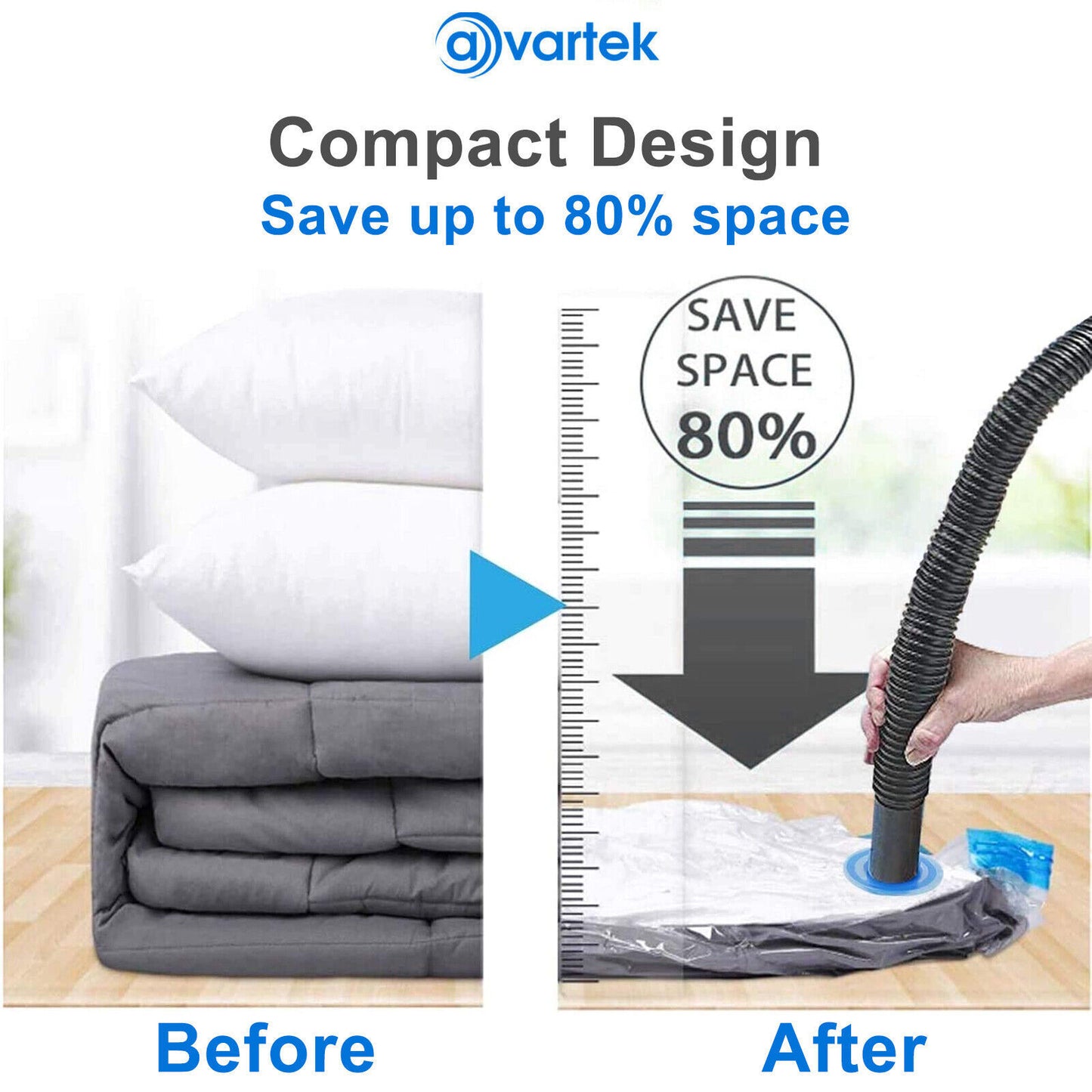 6 X STRONG VACUUM STORAGE SPACE SAVING BAGS VAC BAG SPACE SAVER VACCUM VACUM-BAG