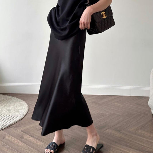 High-grade Silk Mid-length High-end Fishtail Long Skirt