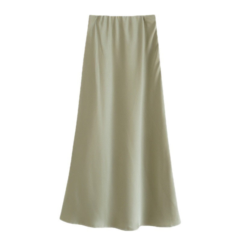 High-grade Silk Mid-length High-end Fishtail Long Skirt