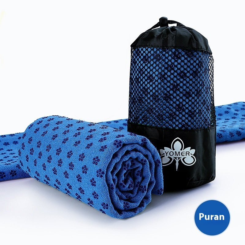 Home Anti Slip Particle Sweat Absorbing Yoga Towel